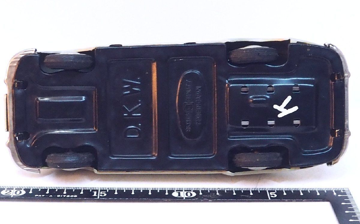 萬代屋【DKW 1000 LIMOUSINE 薄いグレー】ブリキ ミニチュア自動車