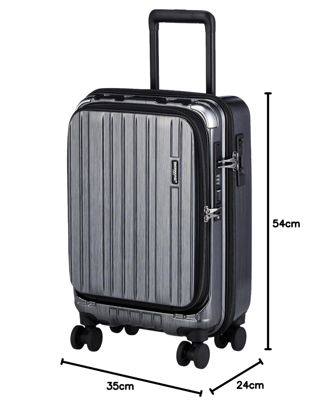 City Inter Plus 60525 スーツケース 34L ストッパー付き [バーマス