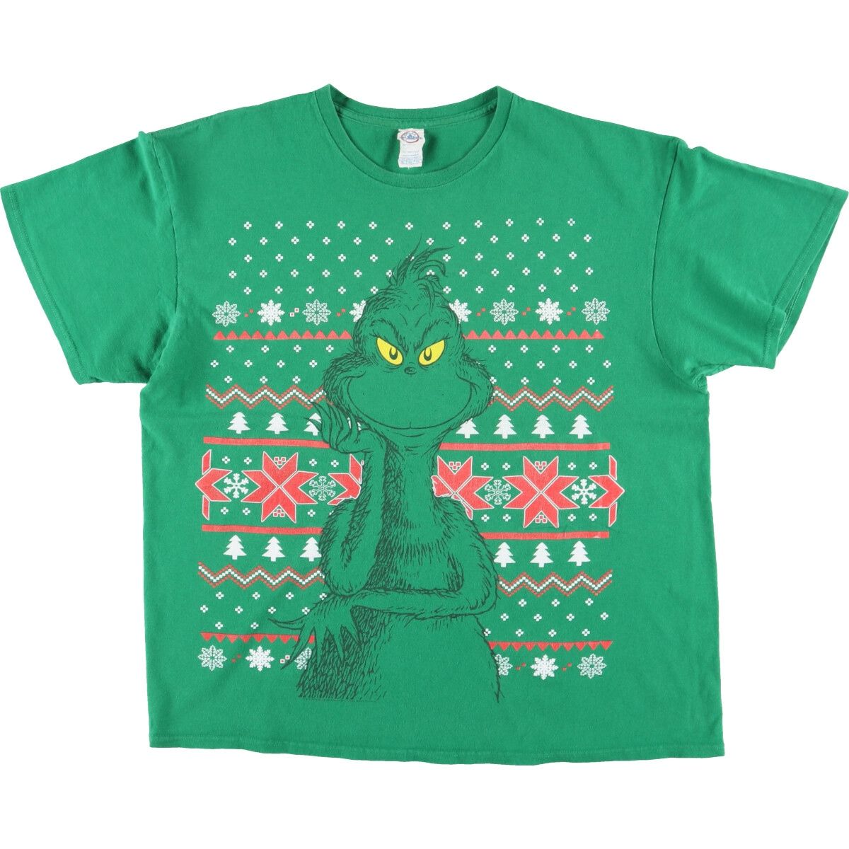古着 DELTA GRINCH グリンチ キャラクタープリントTシャツ メンズXL/eaa427369