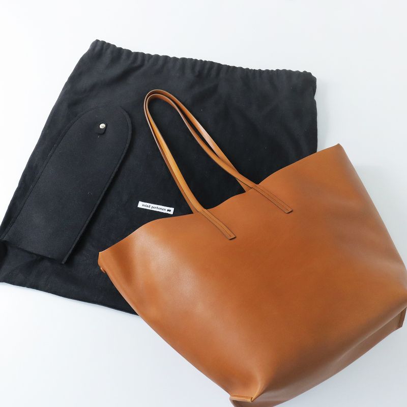 ミナペルホネン mina perhonen 極美品 2021AW sunny tote 小/キャメル
