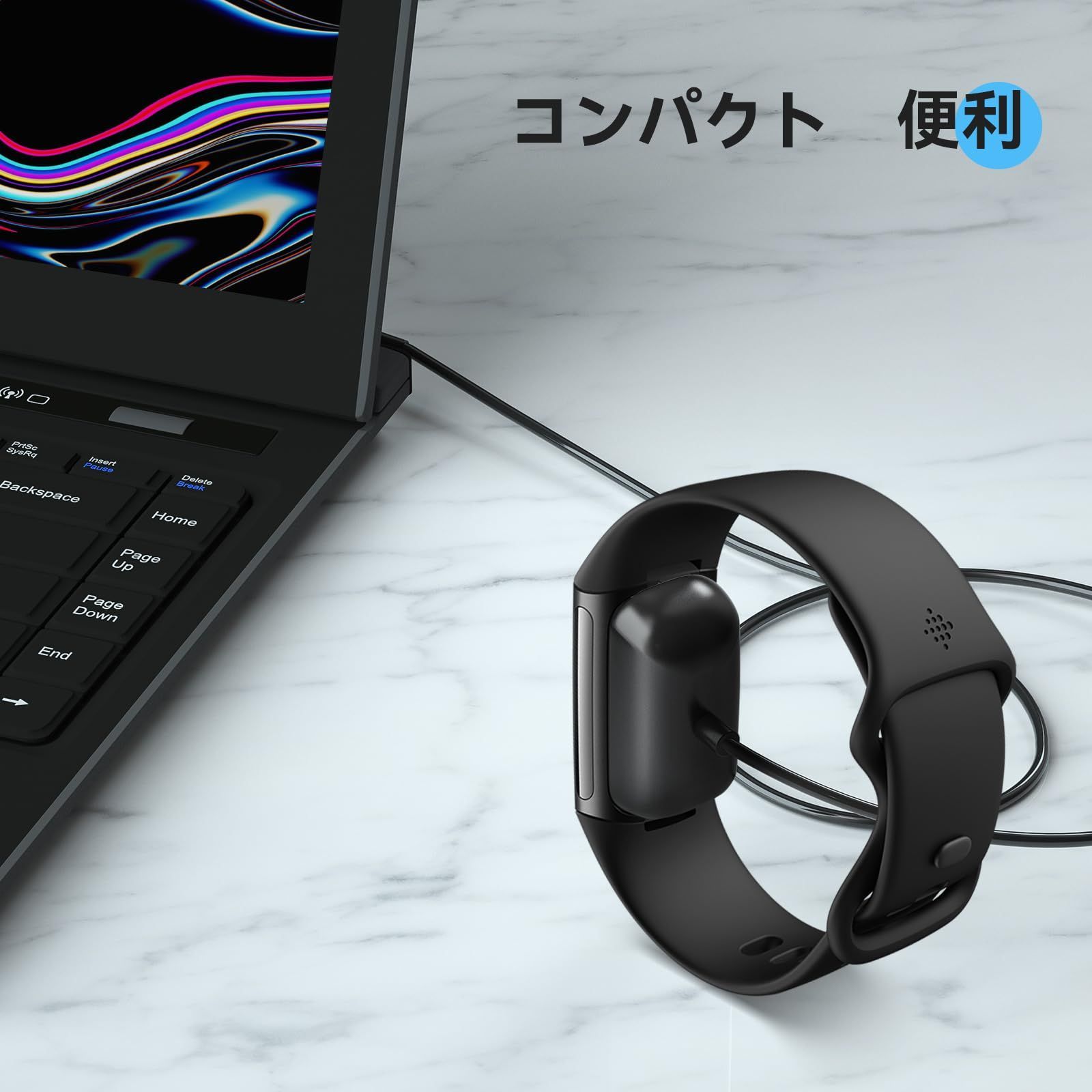 新品 For Fitbit Charge6 充電器 Fitbit Charge 5/Luxe用充電