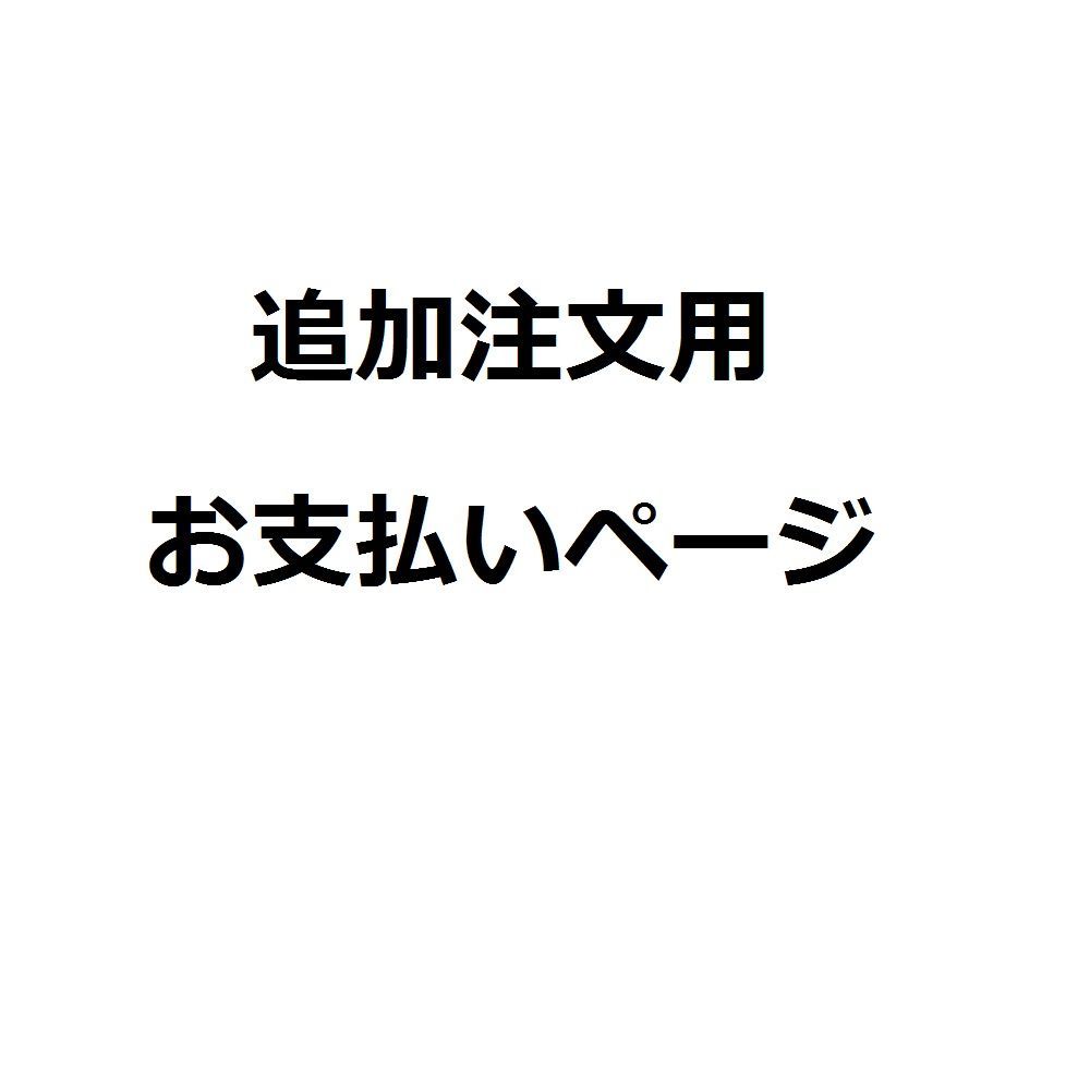 追加注文のお支払いページ