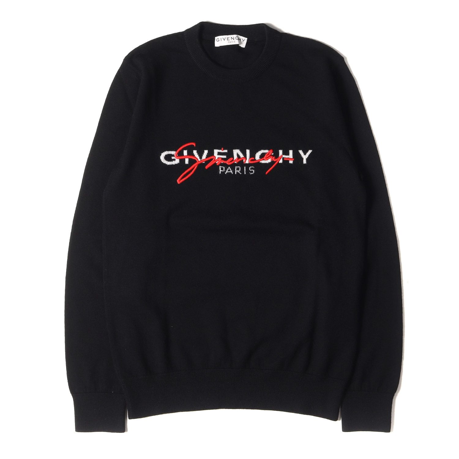 新品　GIVENCHY　ジバンシィ　ジバンシー　ニット　カレッジ　ロゴカラーグレー