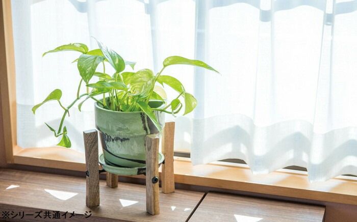 81060 アーバンプランツポット マーブル チャコール ミルク