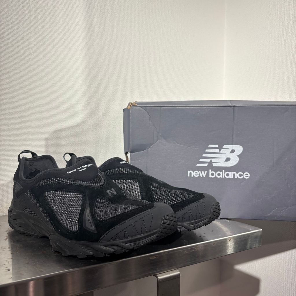 COMME des GARCONS HOMME × NEW BALANCE コムデギャルソン ニューバランス 24SS ML610SCD Slip-on スリッポン ブラック size 28cm 表参道A06