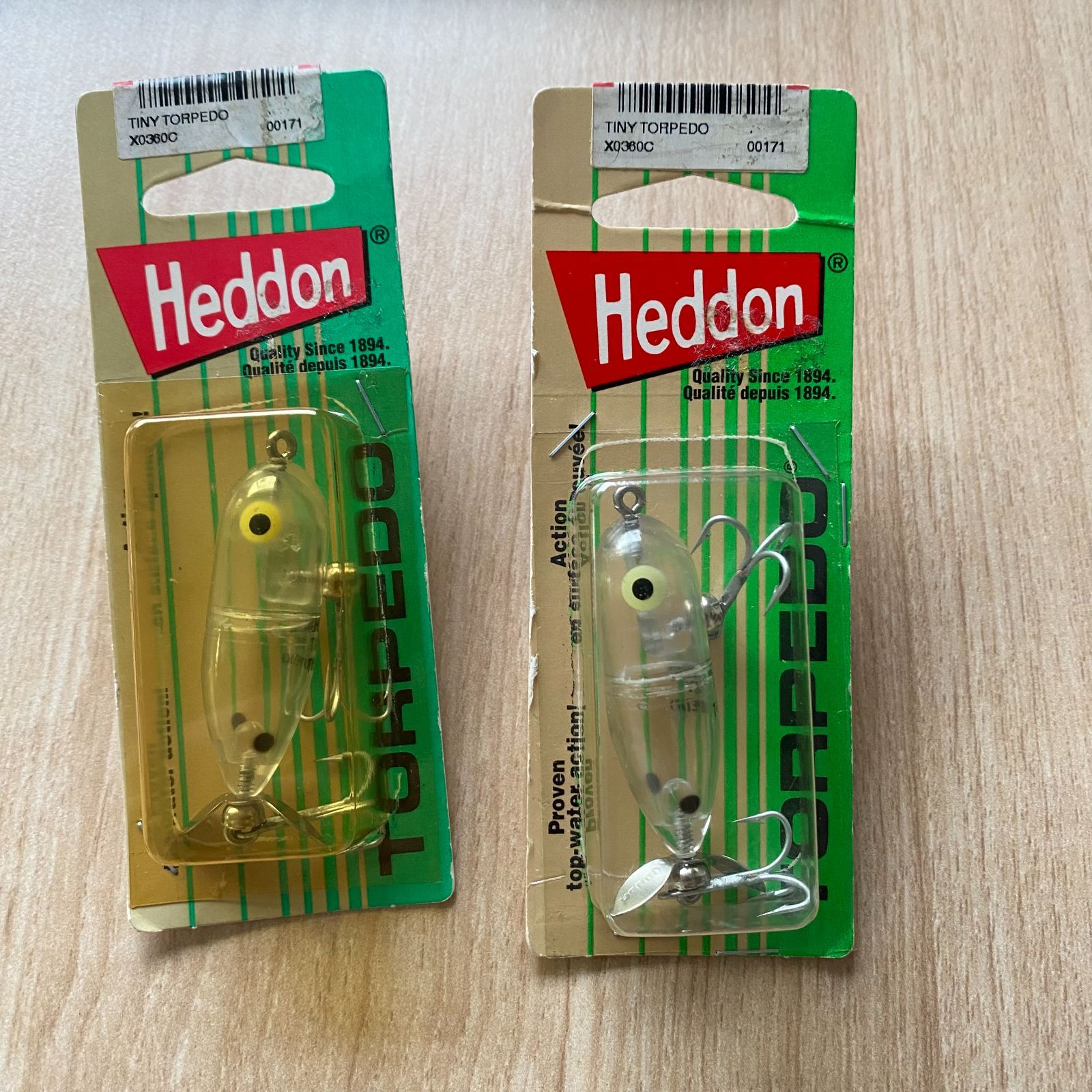 未使用品】Heddon ヘドン タイニートーピードClear ２個セット - メルカリ