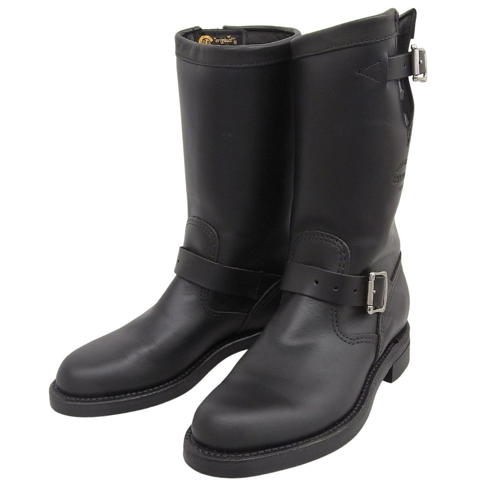 Chippewa チペワ 1901 W 14 BLACK エンジニアブーツ シューズ メンズ ブラック 7 1 2 M US