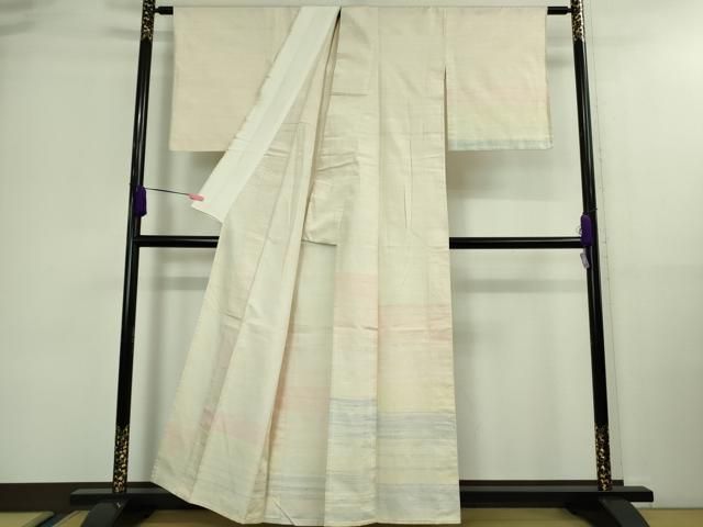 平和屋着物 上 紅花紬 米沢 訪問着 単衣 DZAA9576kh5