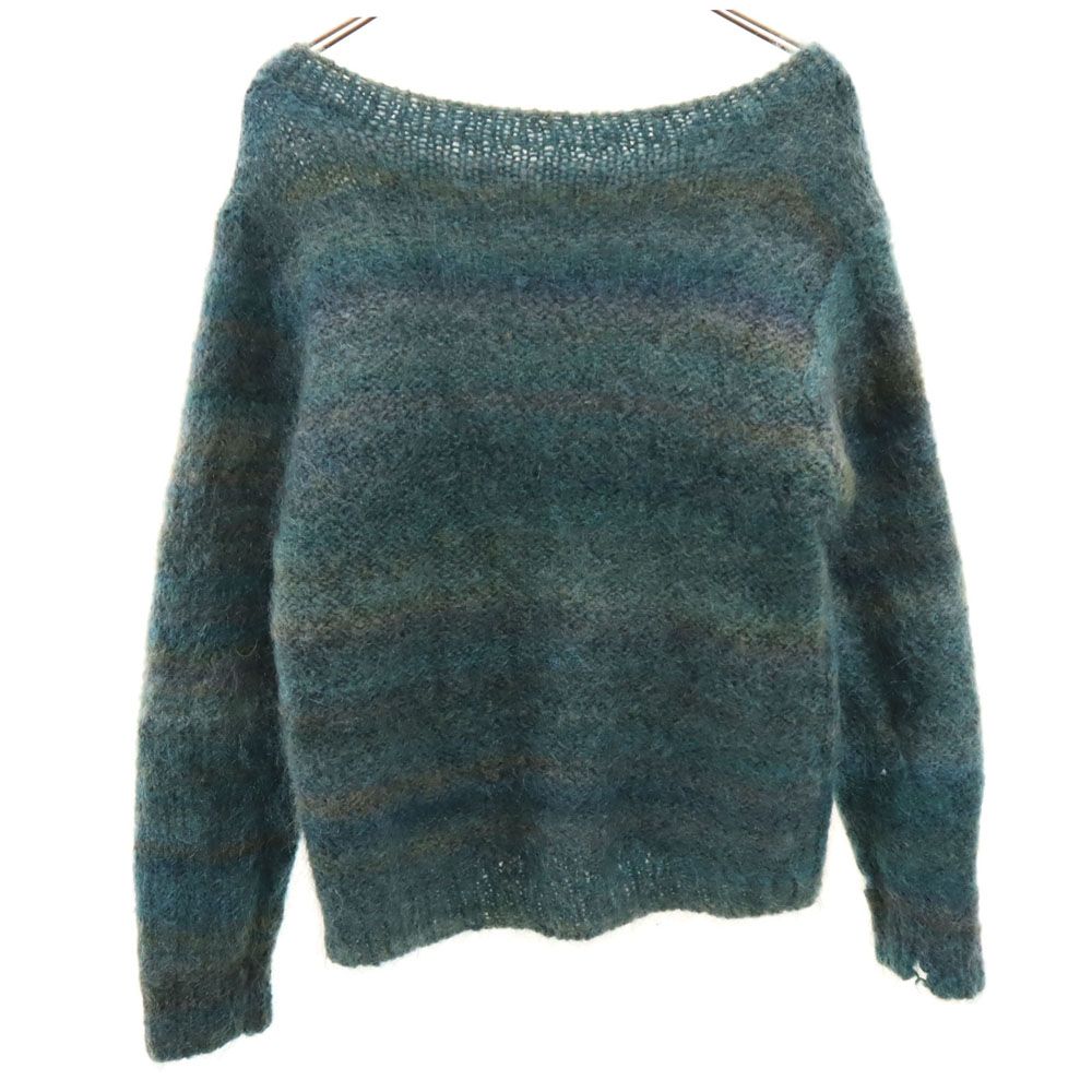 古着 VINTAGE ヴィンテージ 60s 70s 長袖 モヘア ニット グリーン セーター メンズ ヴィンテージ 60s 70s 長袖 モヘア ニット グリーン VINTAGE セーター