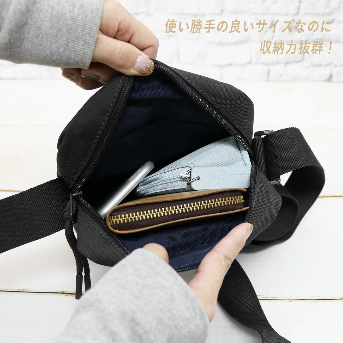 LACOSTE ラコステ ショルダーバック ボディバッグ ボディーバッグ デイリーシティ ミニバゲッティバッグ NF4763DZ - ラコステ