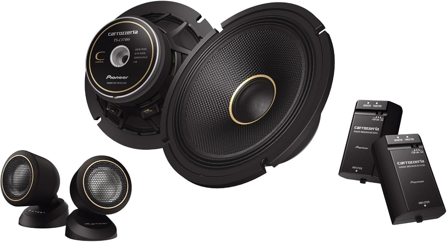 Pioneer スピーカー TS-C1740S 17cm カスタムフィットスピーカー セパレート 2ウェイ ハイレゾ対応 カロッツェリア
