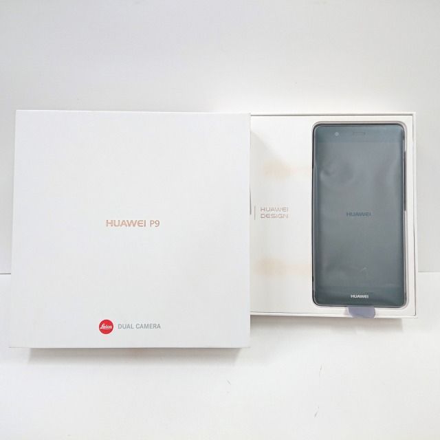 HUAWEI P9 EVA-L09 SIMフリー チタニウムグレイ 送料無料 本体 c00051