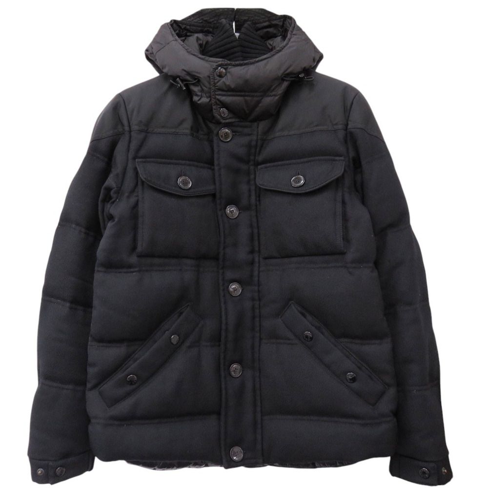 モンクレール REPUBLIQUE GIUBBOTTO リパブリック ダウンジャケット サイズ1 ウール ブラック 0607 MONCLER -  メルカリ