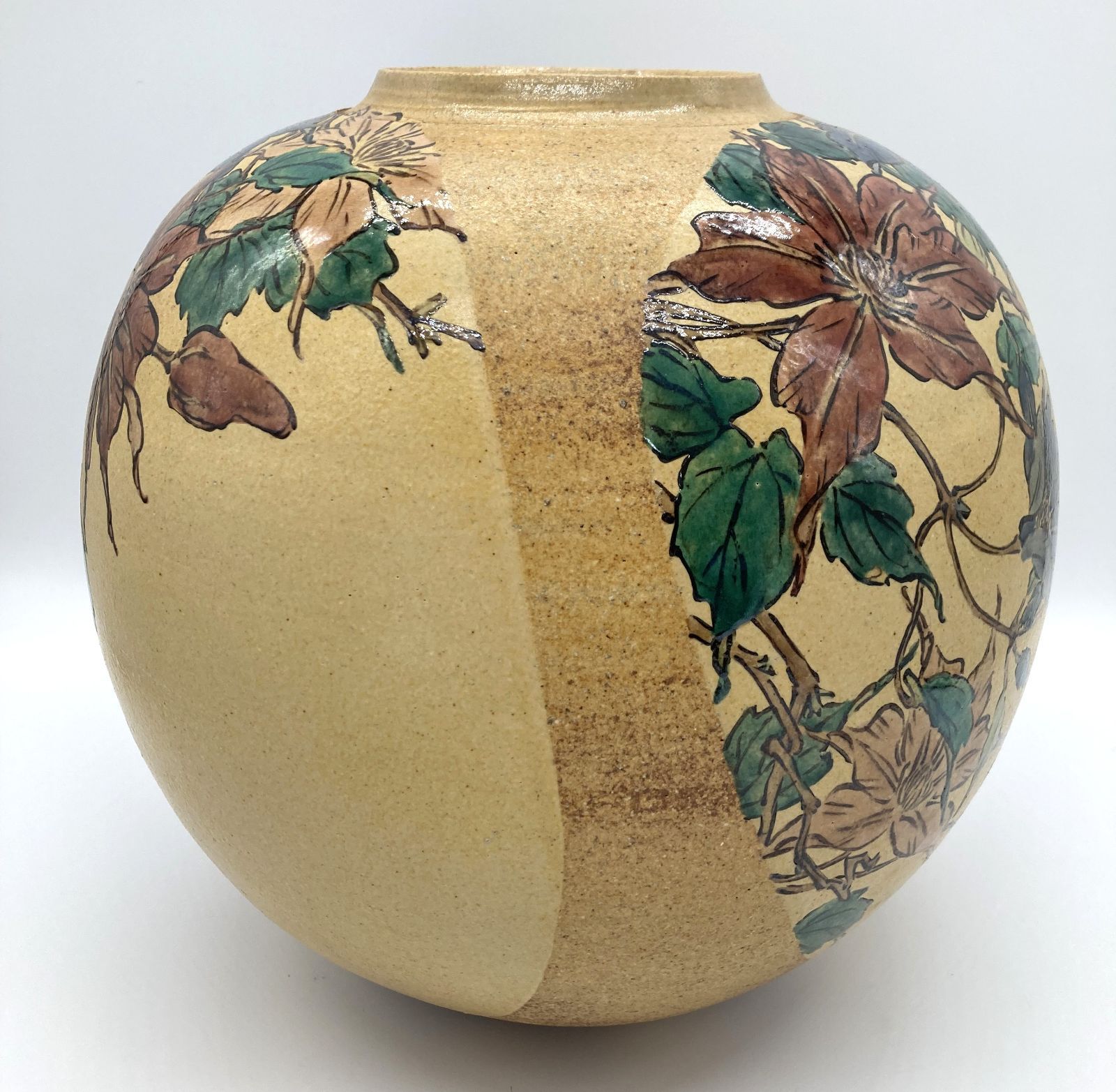 益子焼 力石 俊二作 大型 花瓶 注文 益子焼 力石 俊二作 大型 花瓶