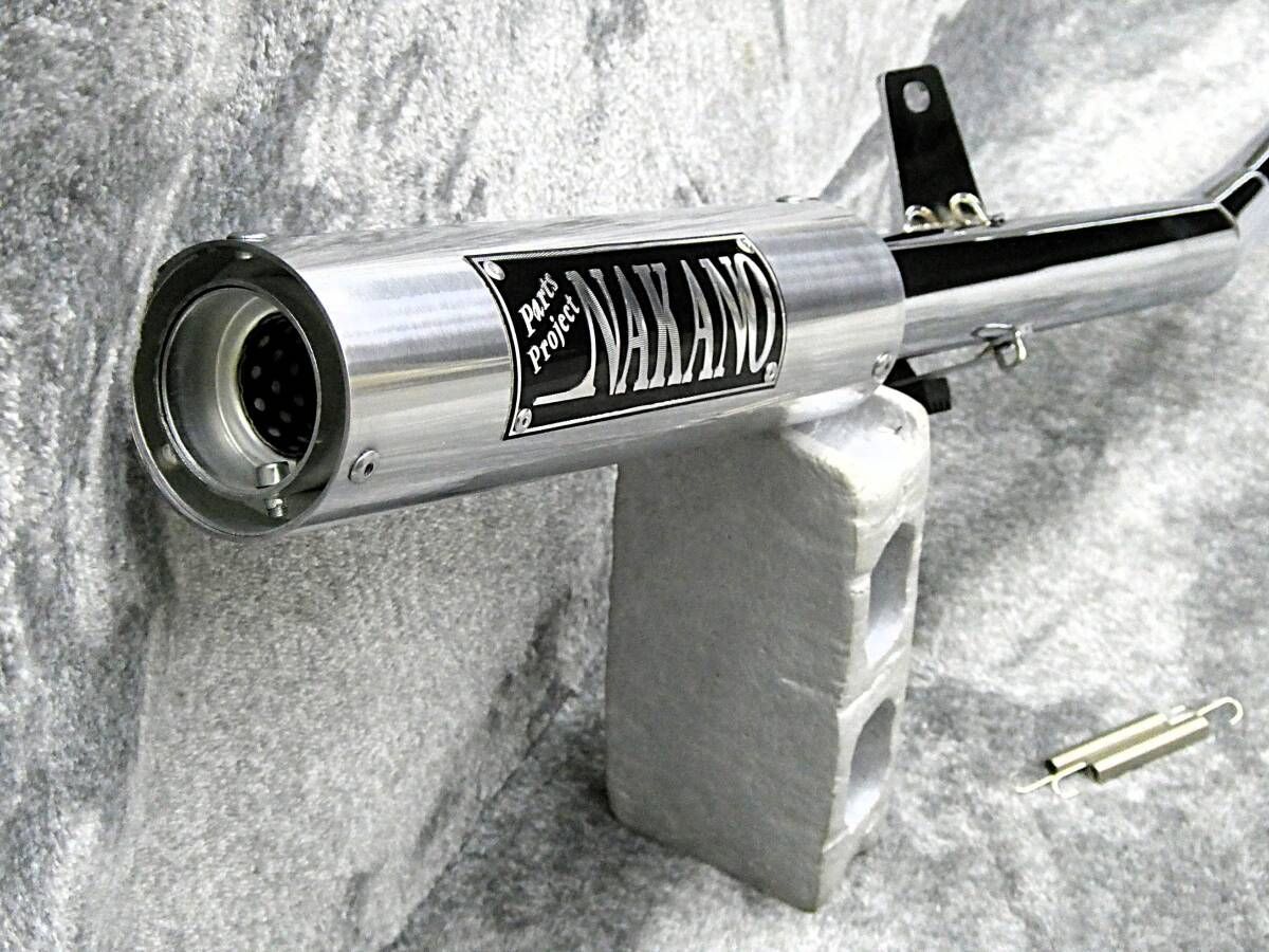 GN125 ナカノ エンデ マフラー管 メッキ42.7πアウター/ショート管