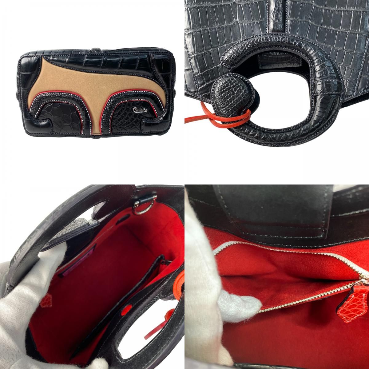 未使用 Civinile 2way マットクロコ ショルダー ハンドバッグ 未使用 チビナイル Civinile レディース 2way マットクロコ