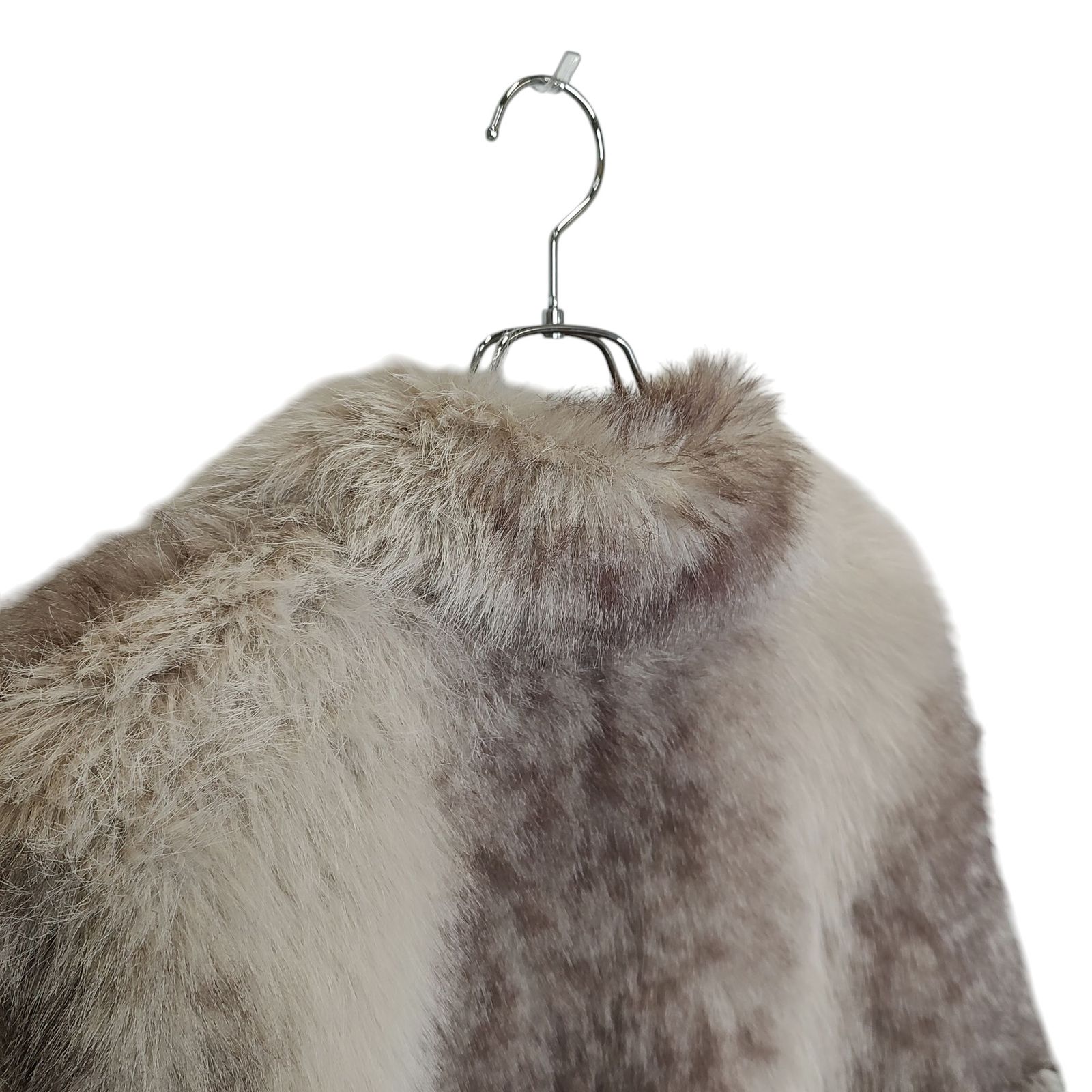 BREATH / 24AW/FAUX FUR JACKET/L/ポリエステル/GRY/BR24AW-00013 BREATH ブレス 24AW FAUX FUR JACKET ファー ジャケット BR24AW 00013
