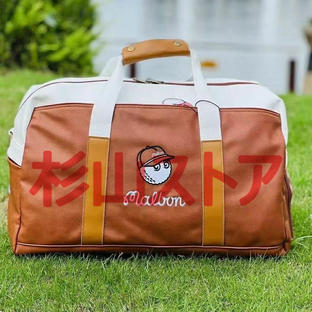 マルボンゴルフ Malbon golf 新作 ボストンバッグ 赤 マルボンゴルフ Malbon golf 新作 ボストンバッグ 赤 マルボンゴルフ