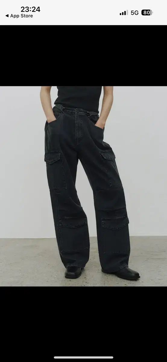 ノイア ユーティリティ カーゴ デニム 48