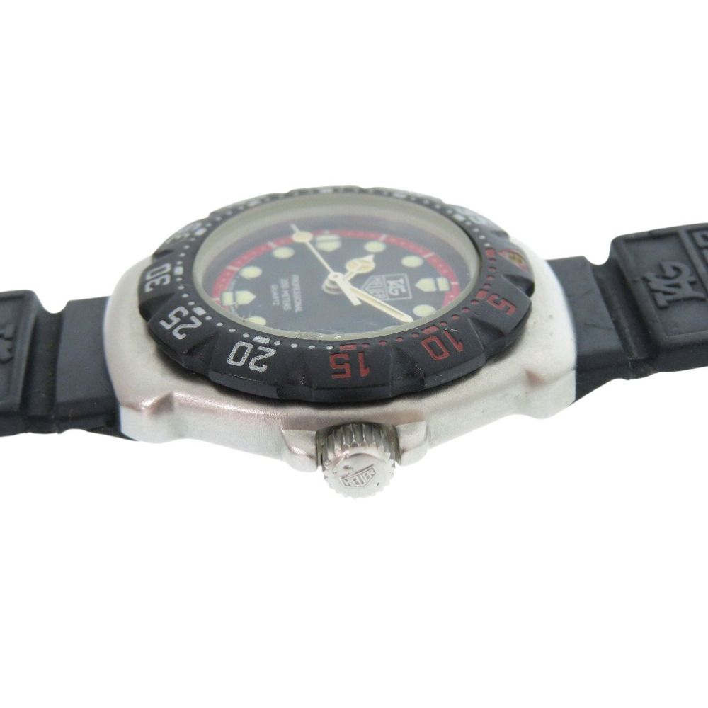 タグホイヤー フォーミュラ1 374.508 SS ラバー ブラック 黒文字盤  