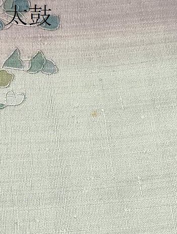 六通袋帯 美品 逸品 金糸 汕頭刺繍 薄草色 正絹 花鳥紋様 スワトウ 六通袋帯 美品 逸品 金糸 汕頭刺繍 薄草色 正絹 花鳥紋様 スワトウ 楽天