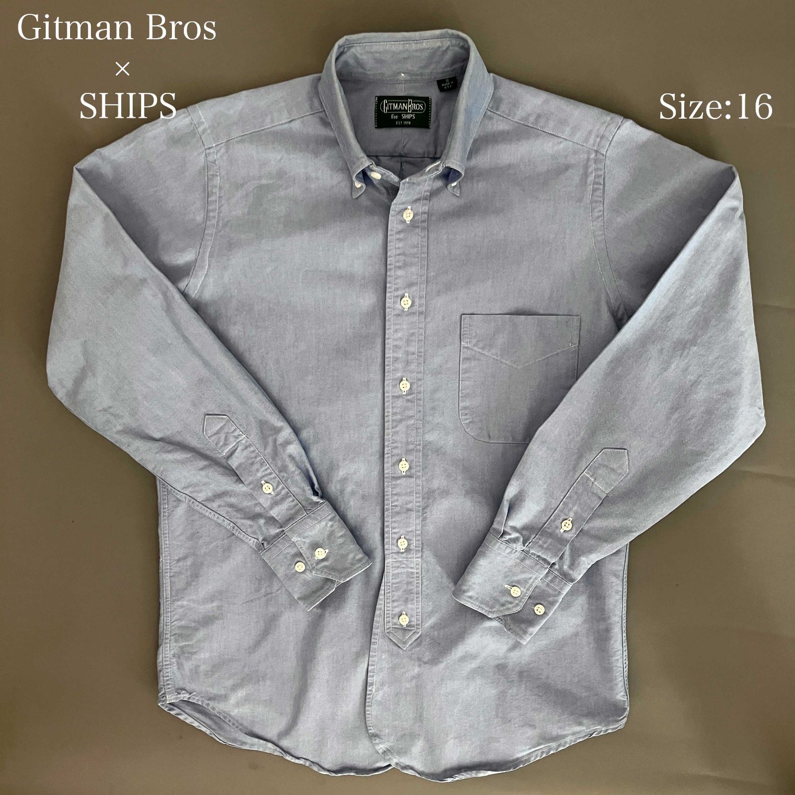 米国製 GITMAN BROS × SHIPS別注 オックスフォード BDシャツ | APPS