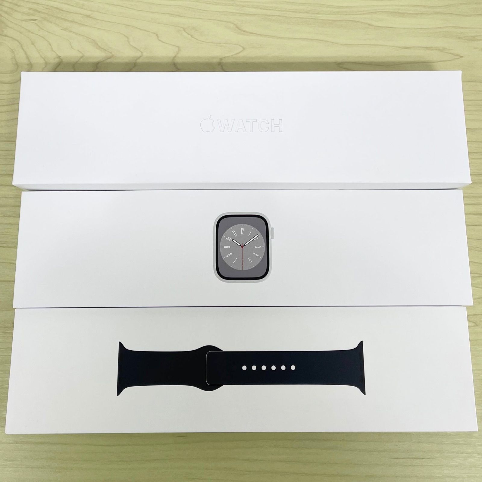 【極美品】Apple Watch Series8 45mm GPSモデル シルバー アルミニウム 21013