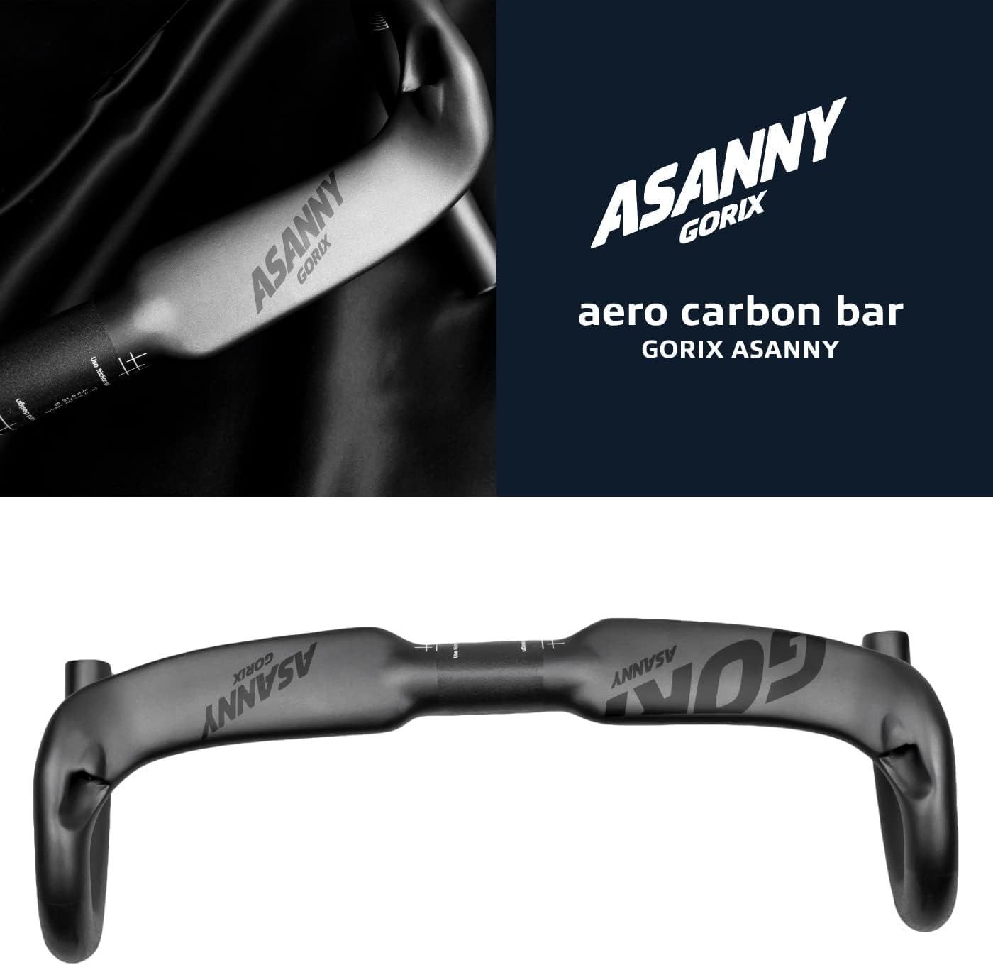 新着商品】カーボンハンドル エアロ ドロップハンドル (ASANNY) エアロ