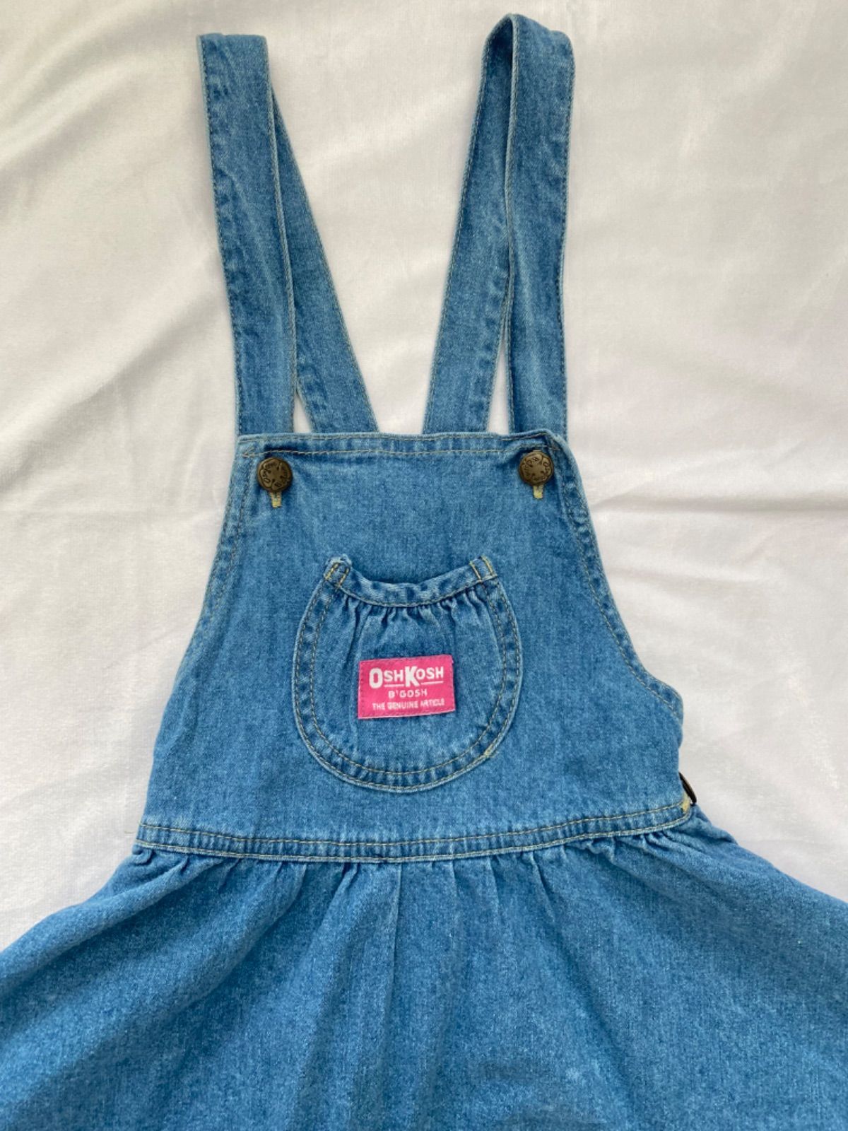 Size 130-140】 70s USA製 オシュコシュ ジャンパースカート ピンク