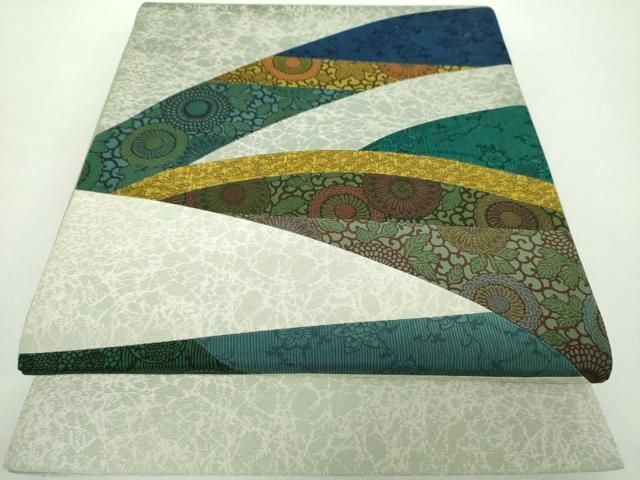 平和屋着物○極上 人間国宝 南部芳松 突彫り 太鼓柄袋帯 切嵌 吉祥小