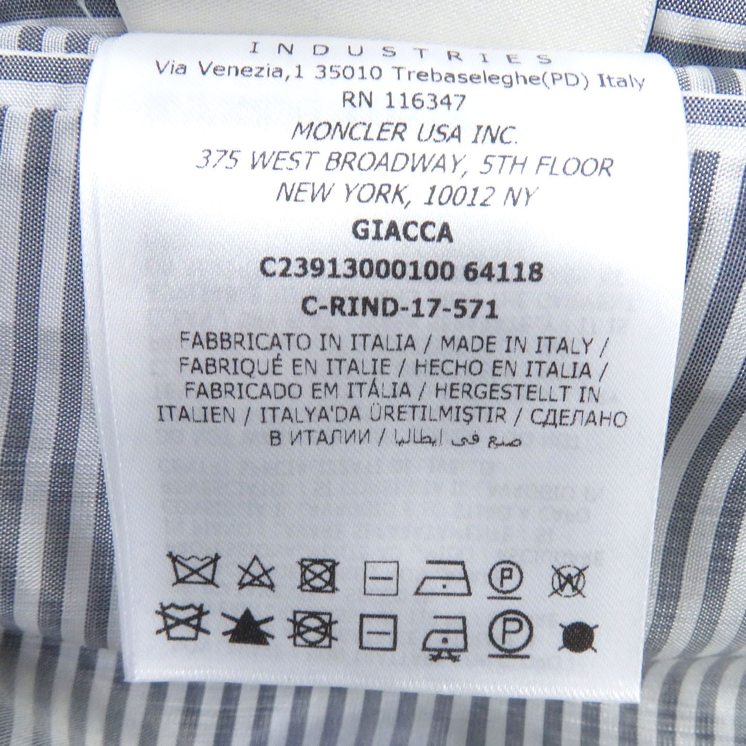 極美品□MONCLER GAMME BLEU モンクレール ガムブルー GIACCA トリコロール ロゴワッペン 金ボタン テーラード  ダウンジャケット ネイビー 3 イタリア製 メンズ
