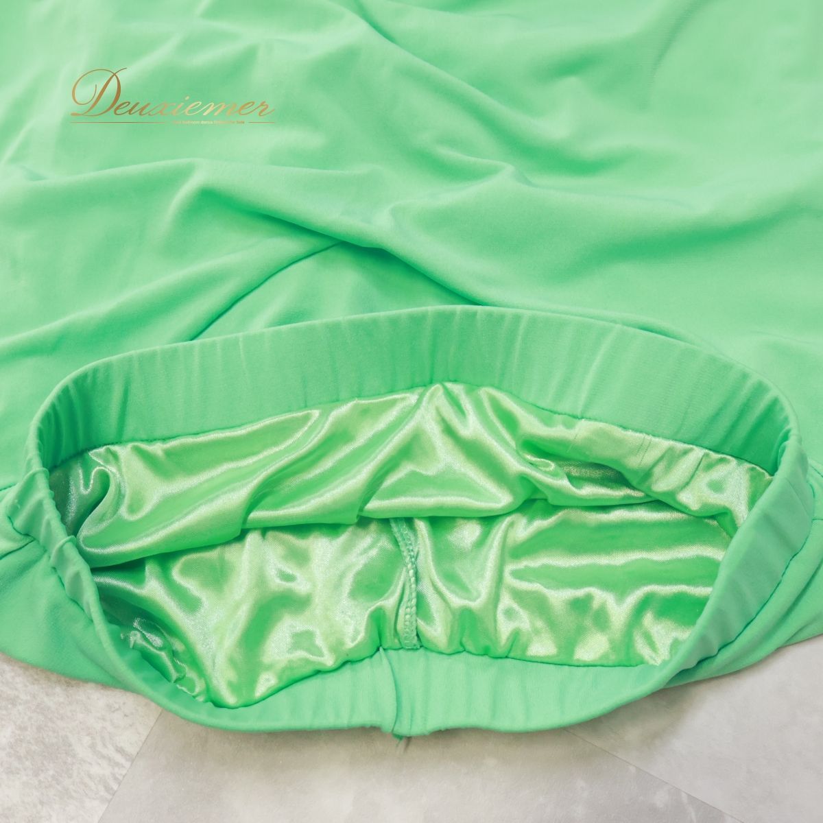 【美品 日本製社交ダンス衣装】上下セット PAPILLON 黄緑 ミントグリーン 社交ダンス衣装】グリーン系 create-sun クリエイトサン 上下