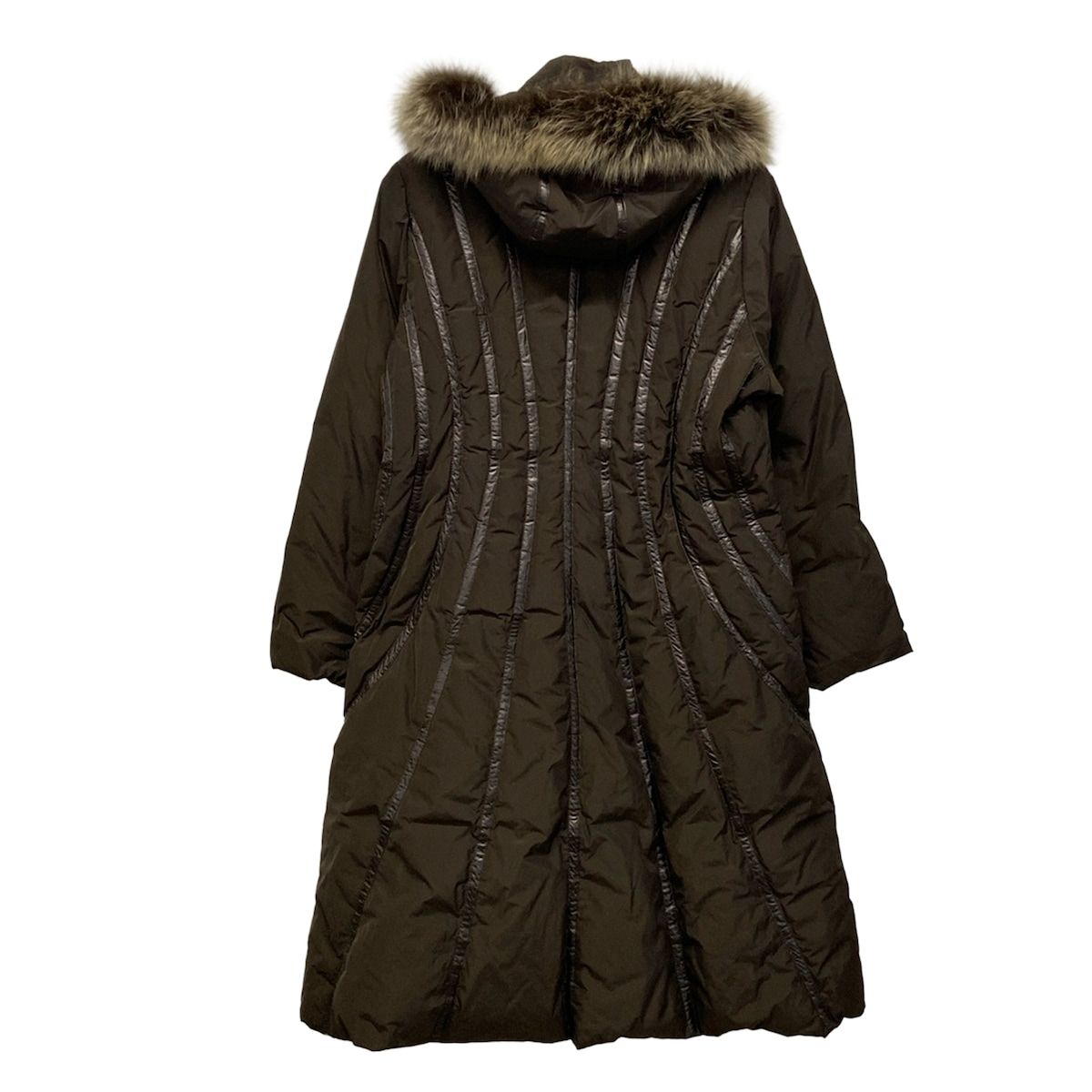 バルマン　BALMAN レディース　ダウン　ファー　コート　サイズM BALMAIN(バルマン) ダウンコート サイズL レディース - ダーク