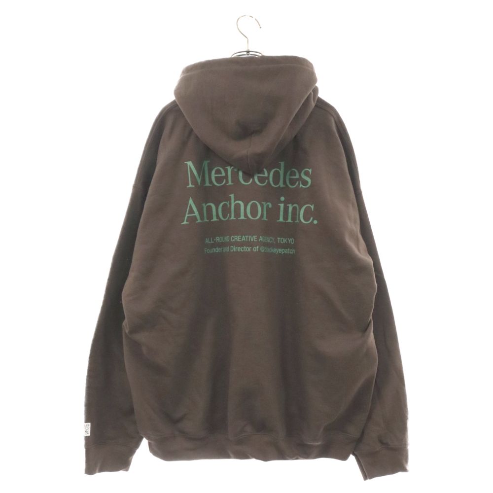 Mercedes Anchor Inc. (メルセデスアンカーインク) Hoodie Sweat ロゴプリント プルオーバーパーカー  フーディースウェット ブラウン - メルカリ