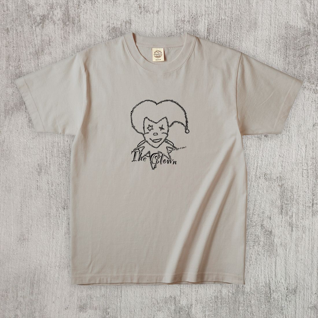 グラフィックTシャツ　The Clown Mono / Black