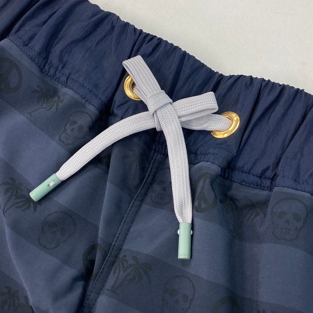 サイズ：S MARK&LONA マークアンドロナ MLW-17S-T50 ショートパンツ ボーダー ネイビー系 [240001198111] ゴルフウェア レディース ストスト