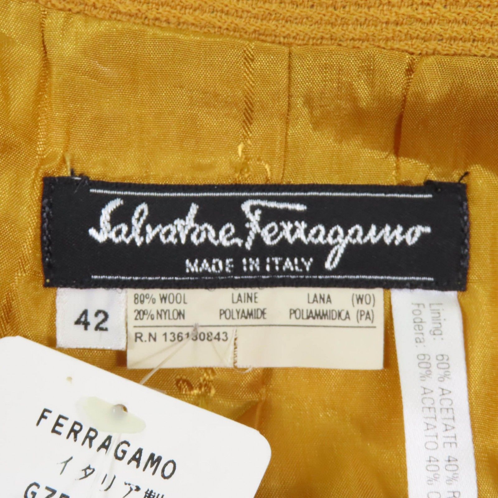 未使用品☆Salvatore Ferragamo サルヴァトーレフェラガモ ダブル  