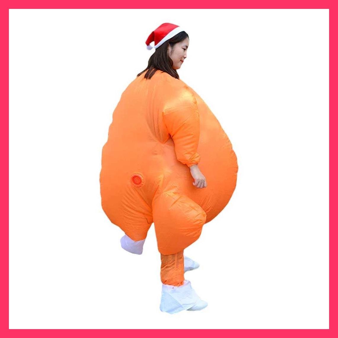 クリスマス チキン 着ぐるみ 自動風船 170cm 風船 コスプレ 肉