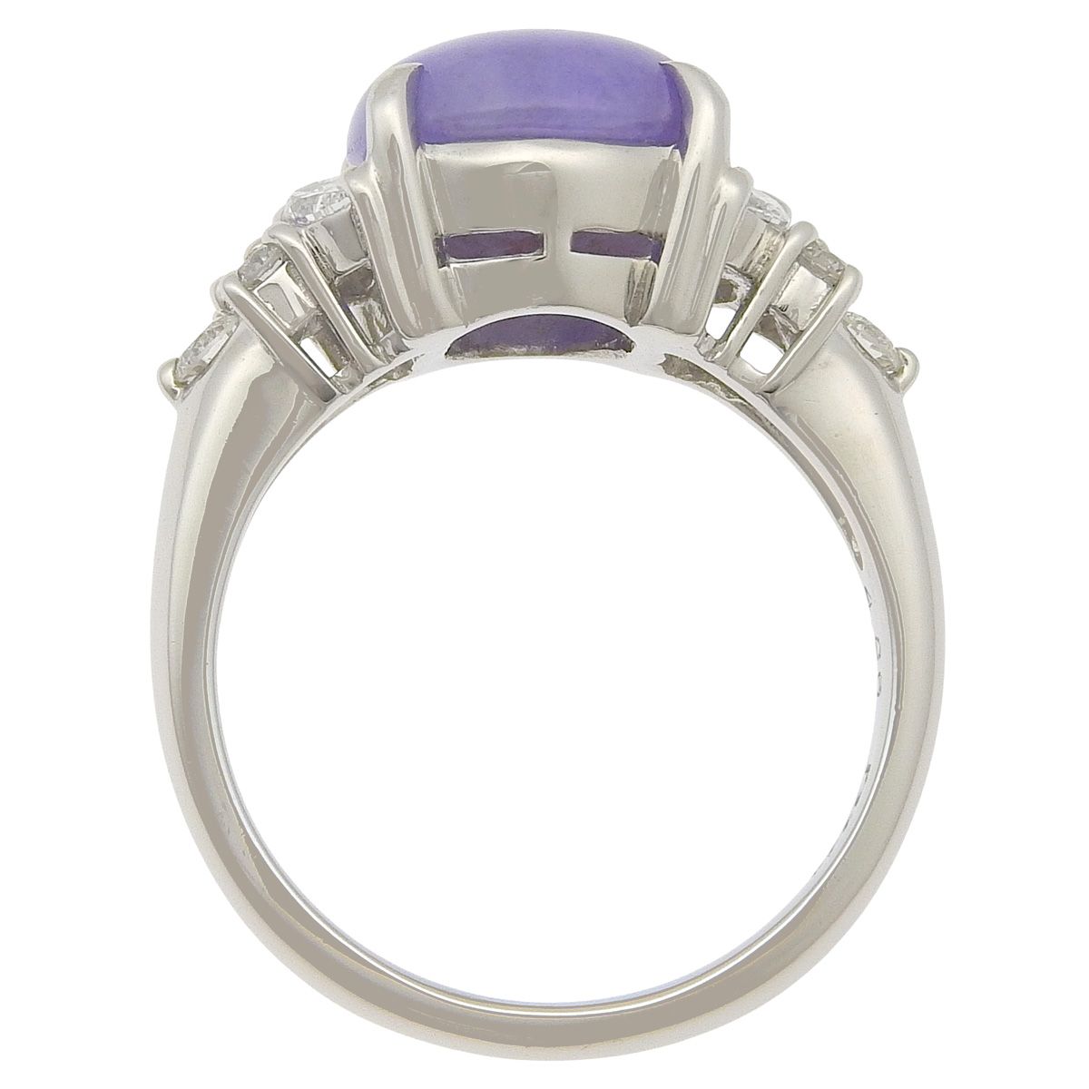 LH4.86/D0.64 ラベンダージェイダイト リング Pt900プラチナ リング