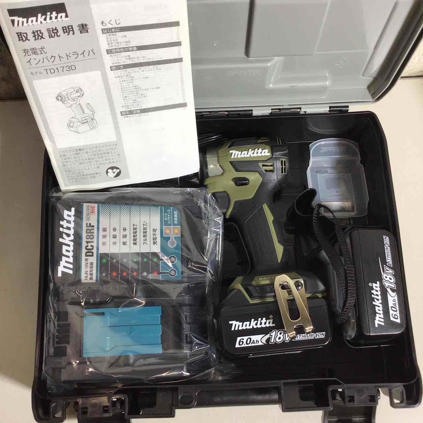 純正バッテリー 充電器付 マキタ makita コードレス インパクトドライバー TD173DRGXO オリーブ 純正 戸田店