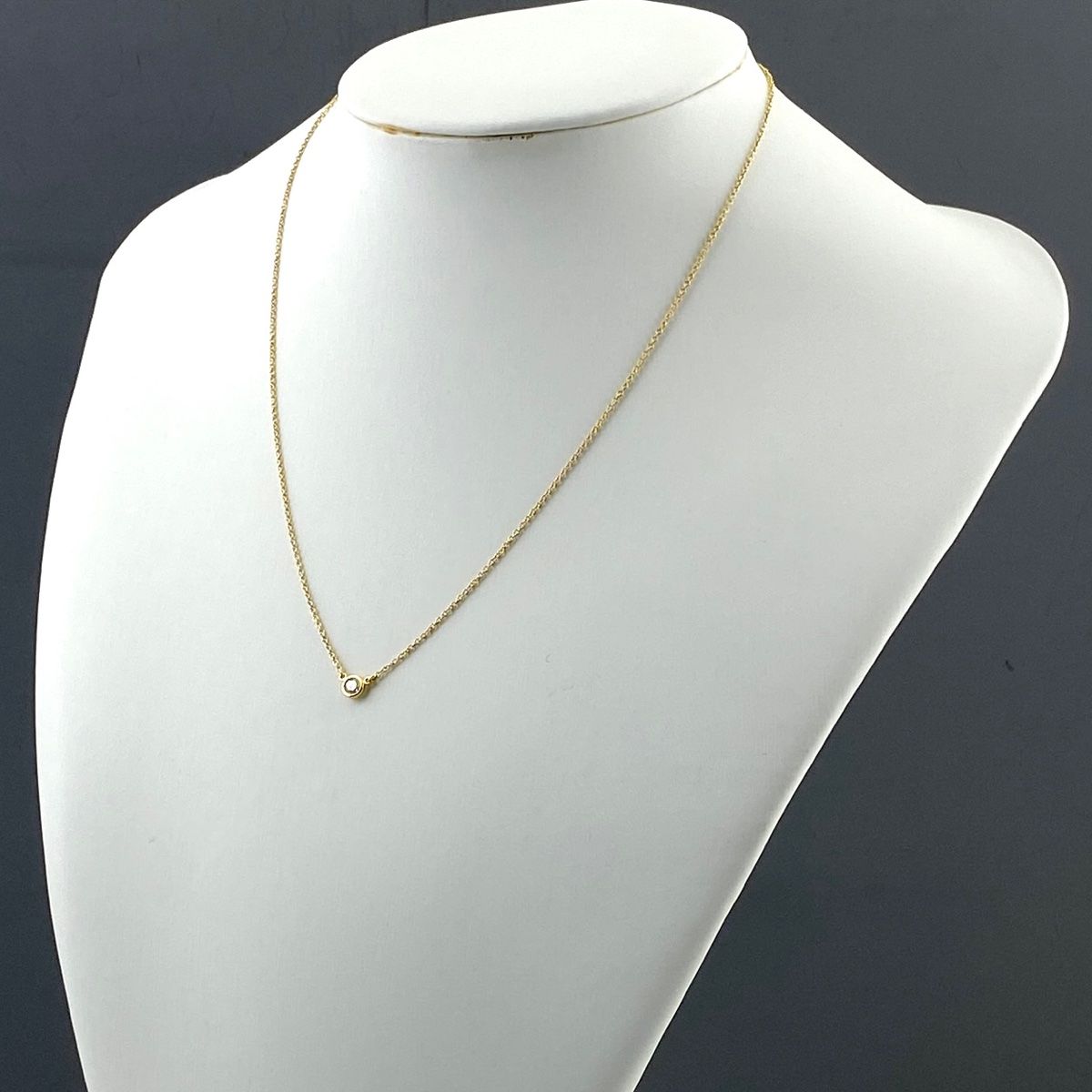 TIFFANY&Co ティファニー 750 バイザヤード ネックレス ゴールド Diamonds By The Yard Tiffany&Co. ティファニー バイザヤード