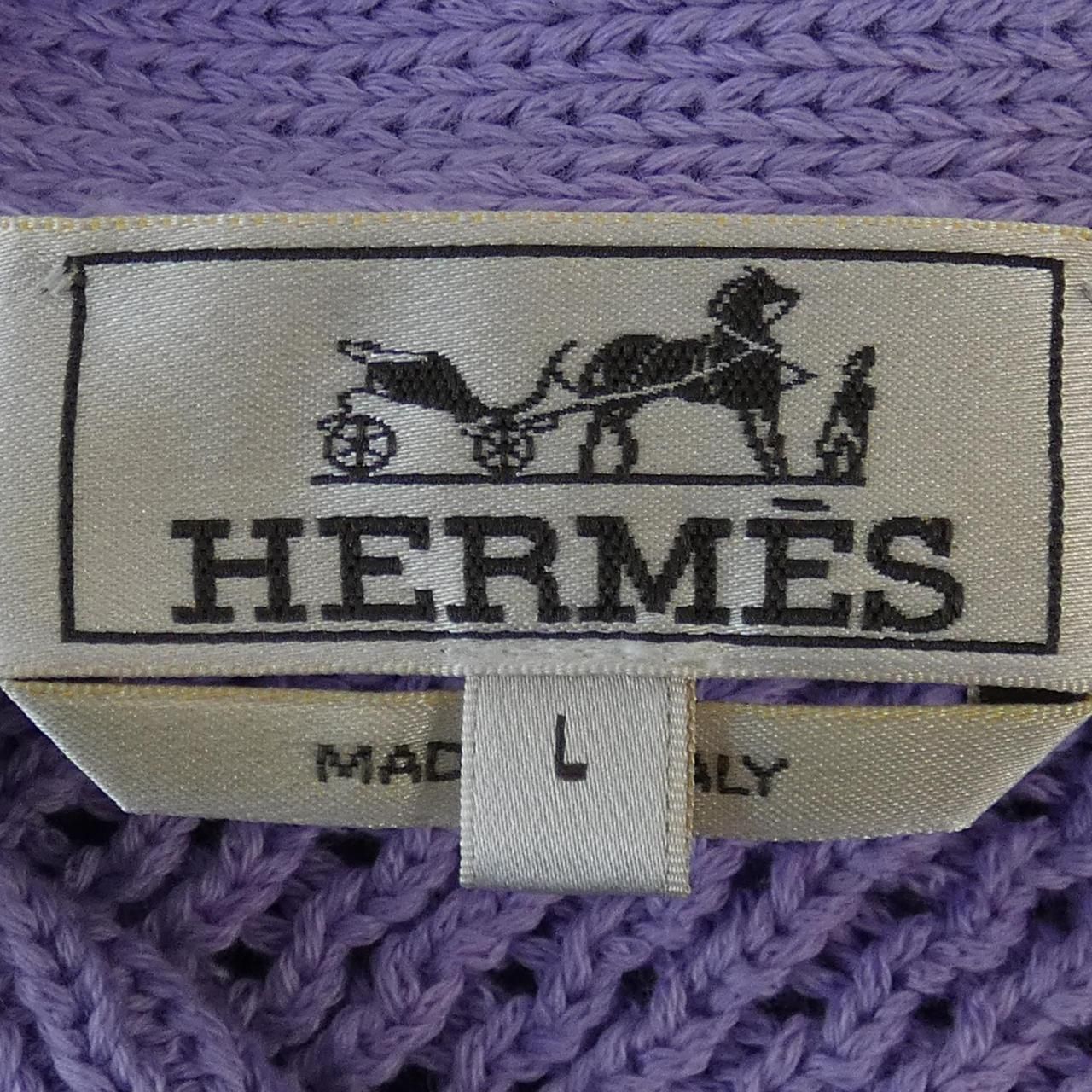 エルメス HERMES マキシメッシュポロ *31-5736 ニット CAMPINGPARCCENTRAL_COM