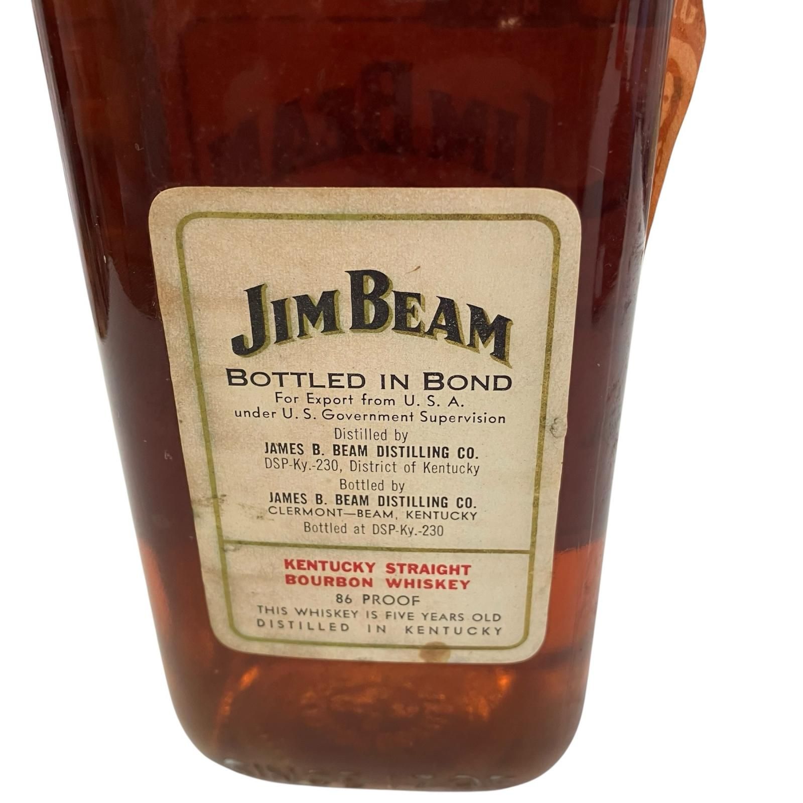 186000 JIMBEAM ジムビーム 5年熟成 ケンタッキー ストレート バーボン 