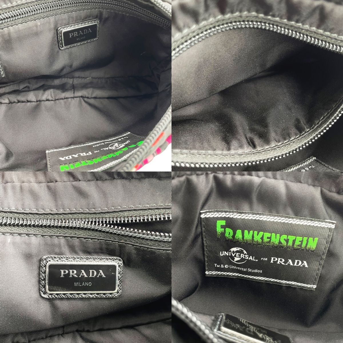 中古】 PRADA プラダ ボディバッグ ハート ピンク 2VL977 ナイロン 