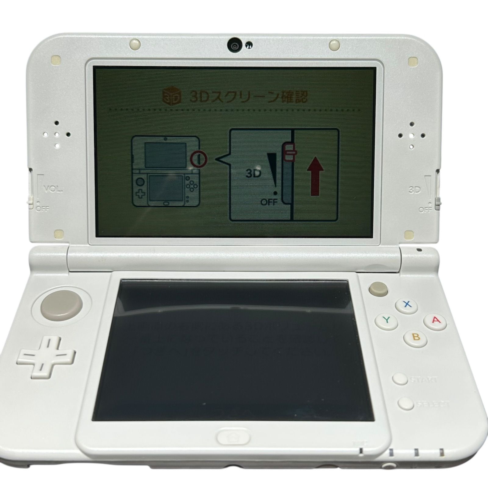 Nintendo new 3DS LL 本体 RED-001 ホワイト ゲーム機 UP786_INFO