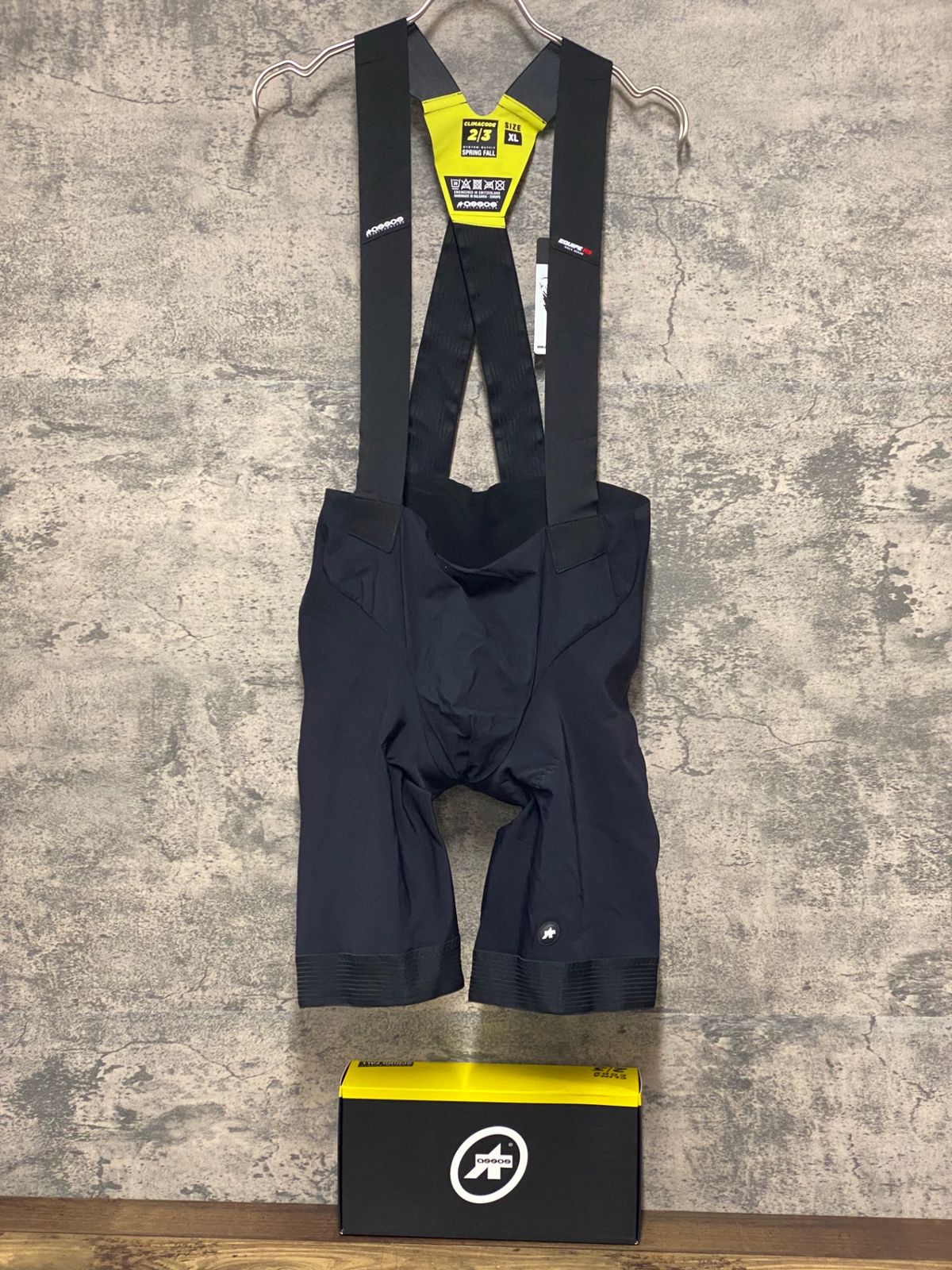 JD466 アソス assos Equipe RS Spring Fall Bib Shorts S9 ビブショーツ 黒 XL