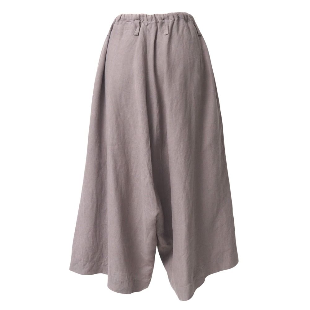 Y s Yohji Yamamoto ワイズ ヨウジヤマモト ショートパンツ サイズ2 ワイドパンツ ハーフパンツ ショーツ 七分丈 総リネン ブランド古着 20250912|RA5974