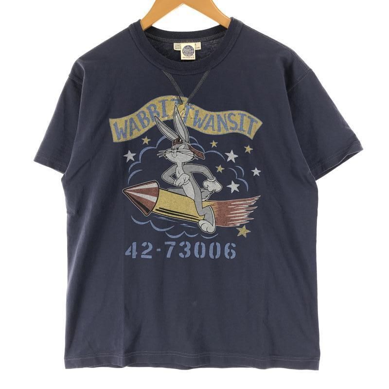 中古】TOY's McCOYS BUGS BUNNY Tシャツ M ネイビー トイズ