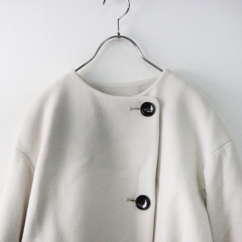 UNTITLED アンゴラ ショートコート 日本製】2WAYウールショートコート