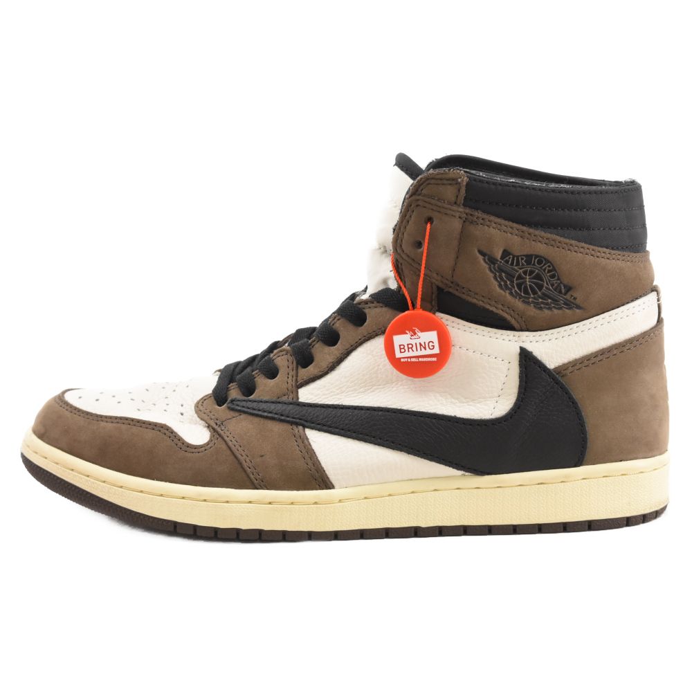 NIKE (ナイキ) ×TRAVIS SCOTT AIR JORDAN 1 RETRO HIGH OG TS SP CD4487-100 トラヴィススコット  エアジョーダン1 レトロ ハイ スニーカー ブラウン US11/29cm - メルカリ